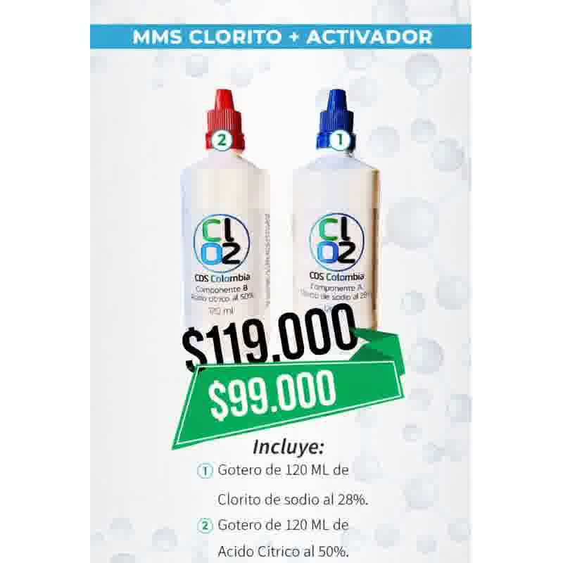 MMS Clorito + Ac. Cítrico