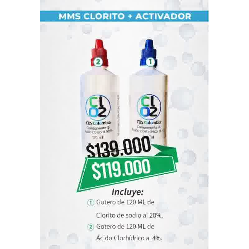 MMS Clorito + Ac. Clorhídrico